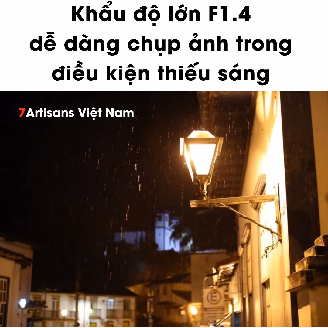 Kamlan 28mm F1.4 đa dụng, khẩu độ lớn