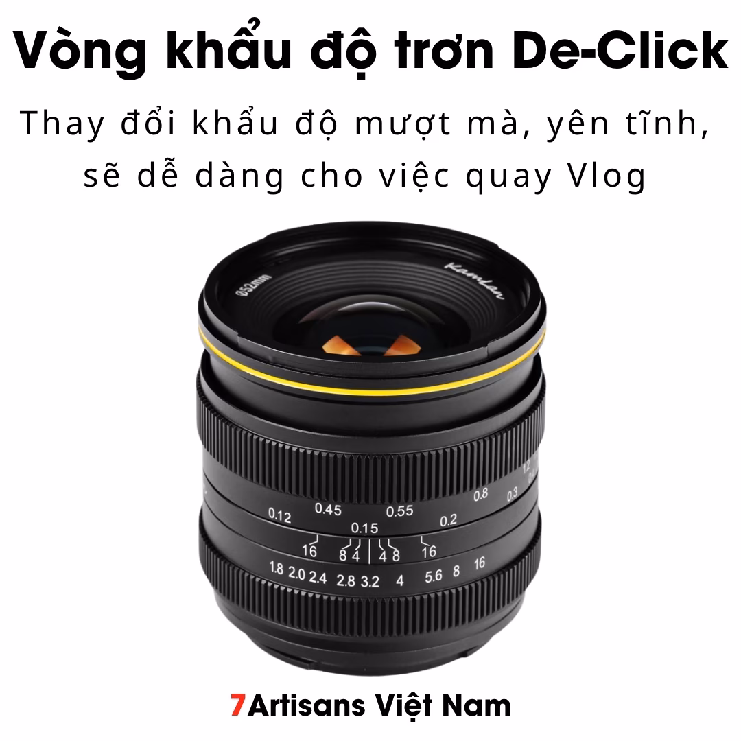Kamlan 21mm F1.8 góc rộng đa dụng khẩu độ lớn