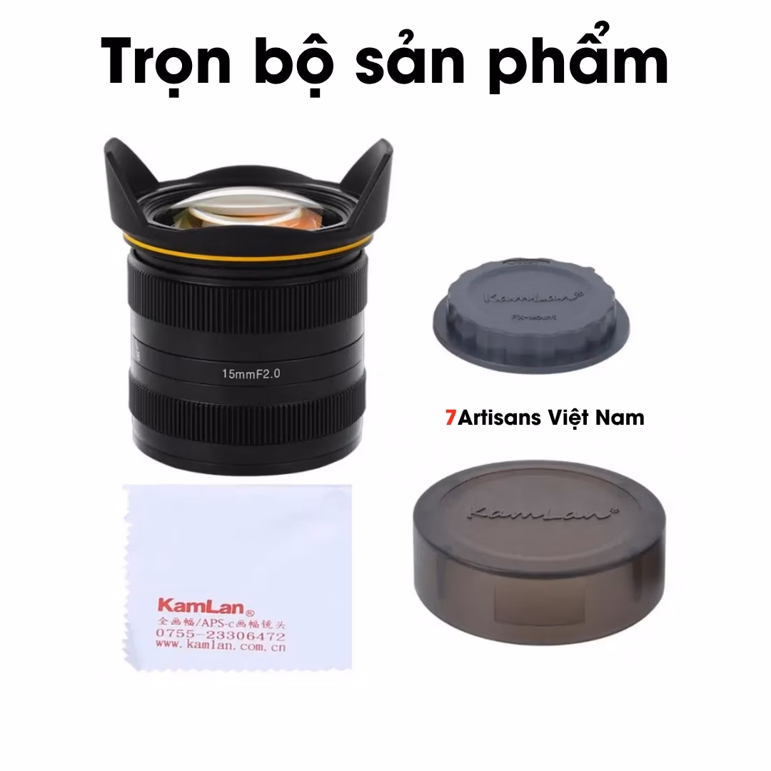 Kamlan 15mm F2.0 siêu rộng khẩu độ lớn cho APS-C