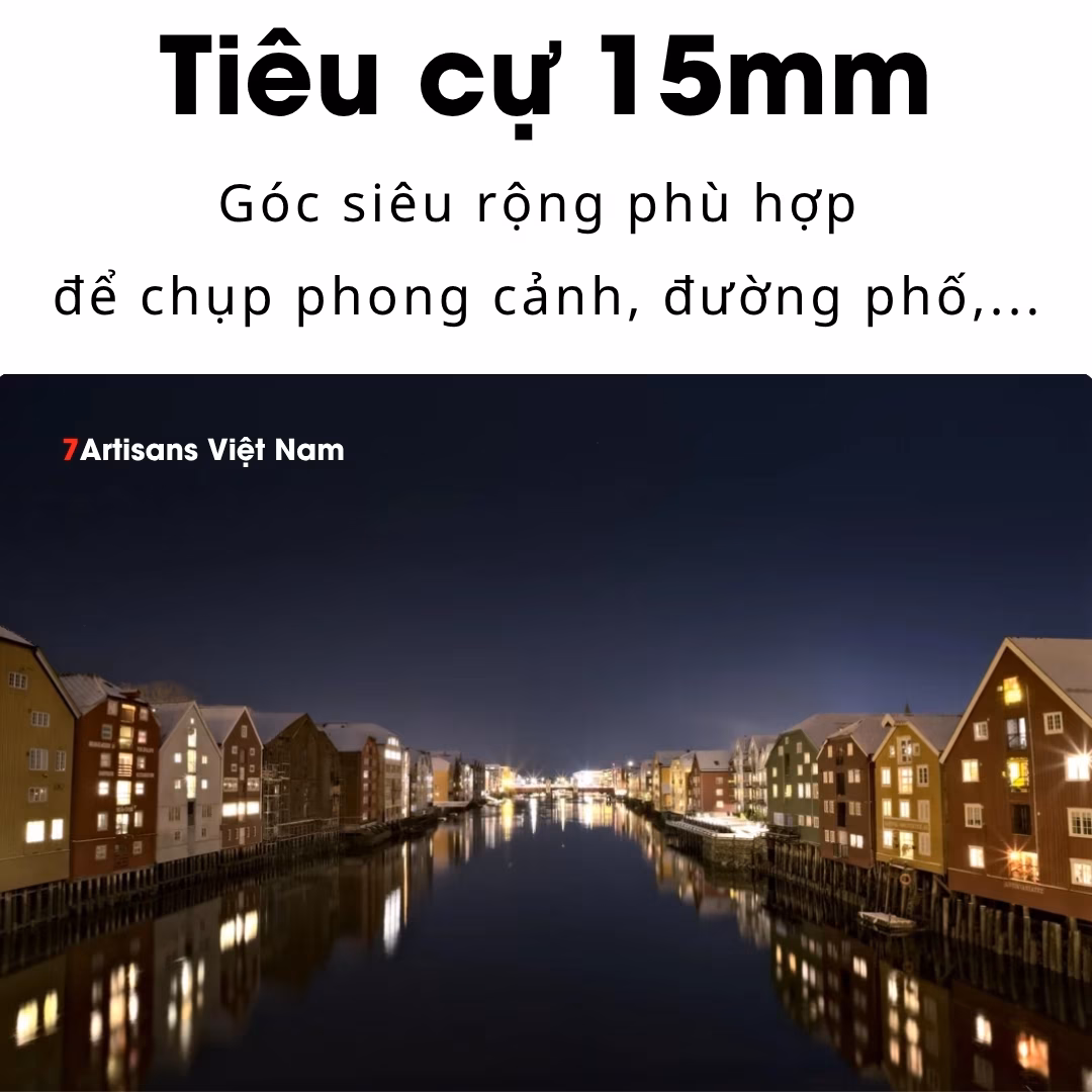 Kamlan 15mm F2.0 siêu rộng khẩu độ lớn cho APS-C
