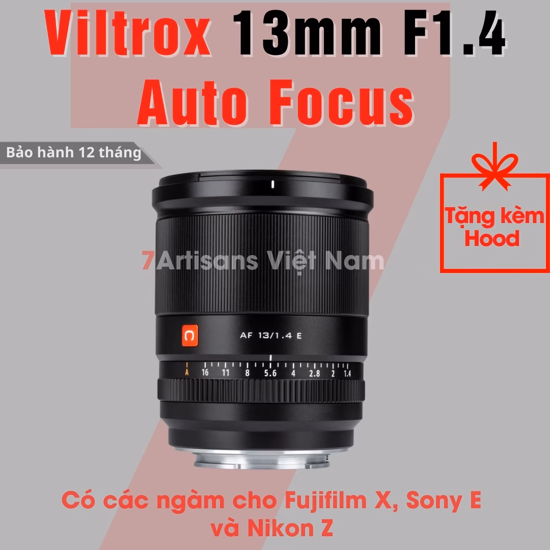 Viltrox 13mm F1.4  Auto Focus – Lens góc siêu rộng