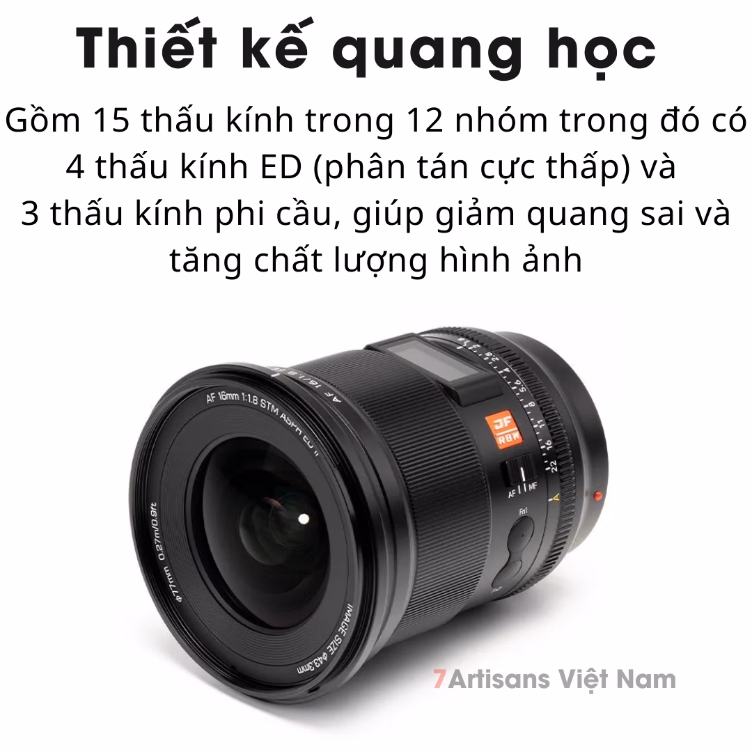 Viltrox 16mm F1.8  Auto Focus Full-Frame – Lens góc siêu rộng