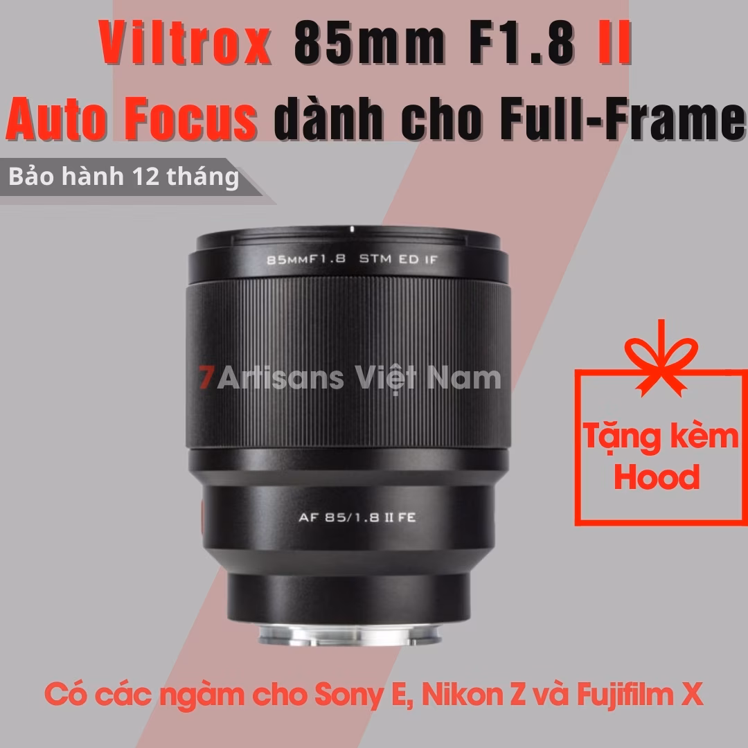 Viltrox 85mm F1.8 II – Lens chân dung xóa phông có Auto Focus for Full-Frame
