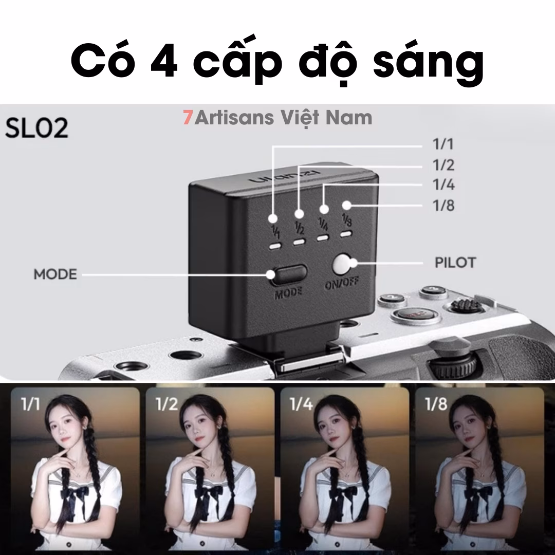 Đèn Flash và đèn Led Ulanzi SL02 – Đèn Mini Flash Led