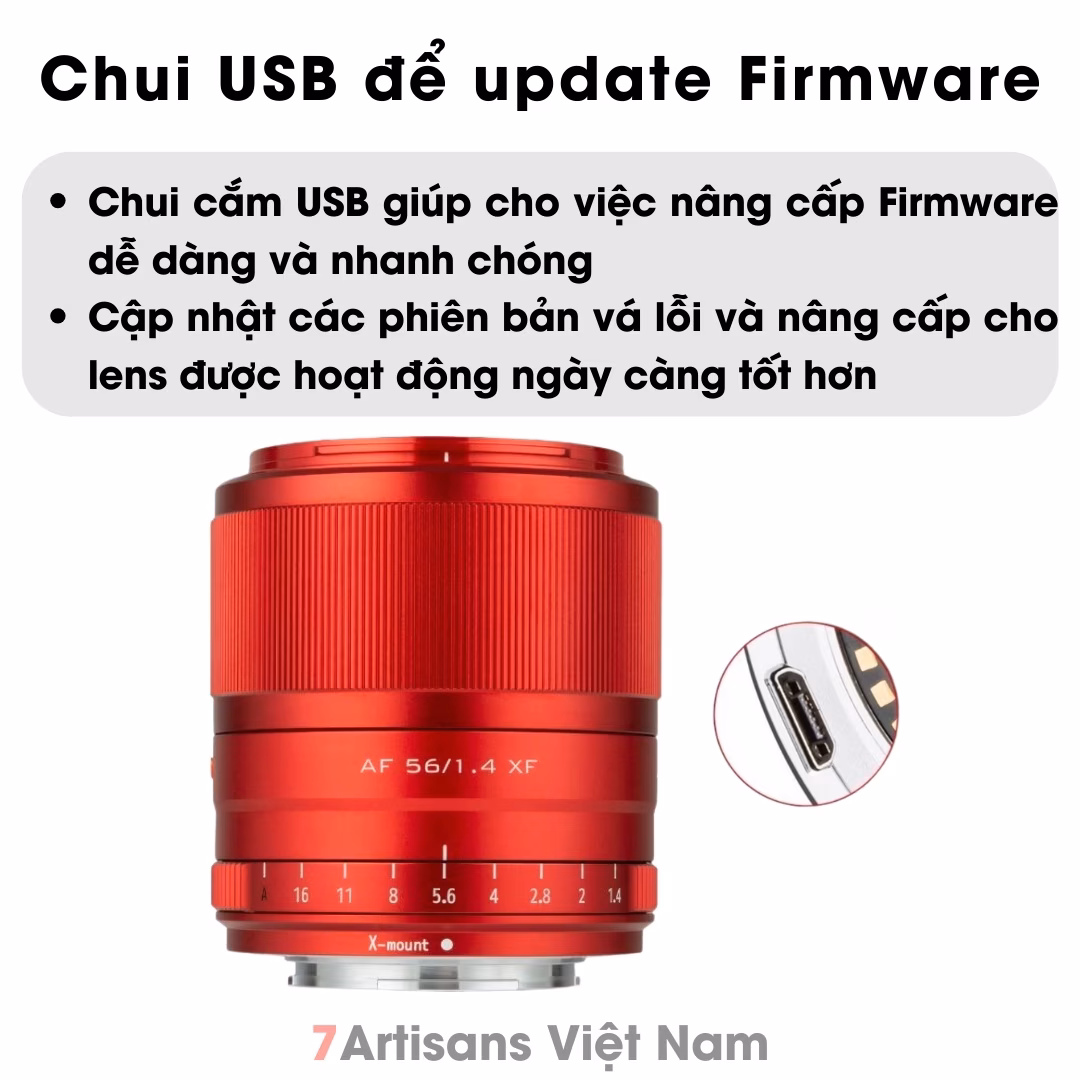 Viltrox 56mm F1.4 Auto Focus Red Limited Edition (Màu Đỏ) chuyên chân dung dành cho FujfilmX