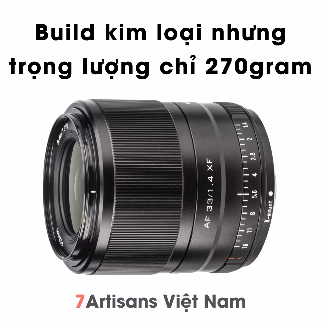 Viltrox 33mm F1.4 Auto Focus – Lens đa dụng lấy nét tự động