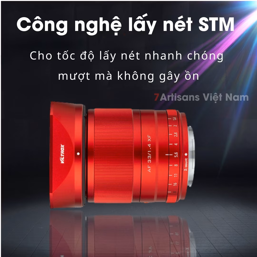 Viltrox 33mm F1.4  Auto Focus Red Limited Edition (Màu Đỏ) – Lens góc rộng đa dụng lấy nét tự động cho Fujifilm