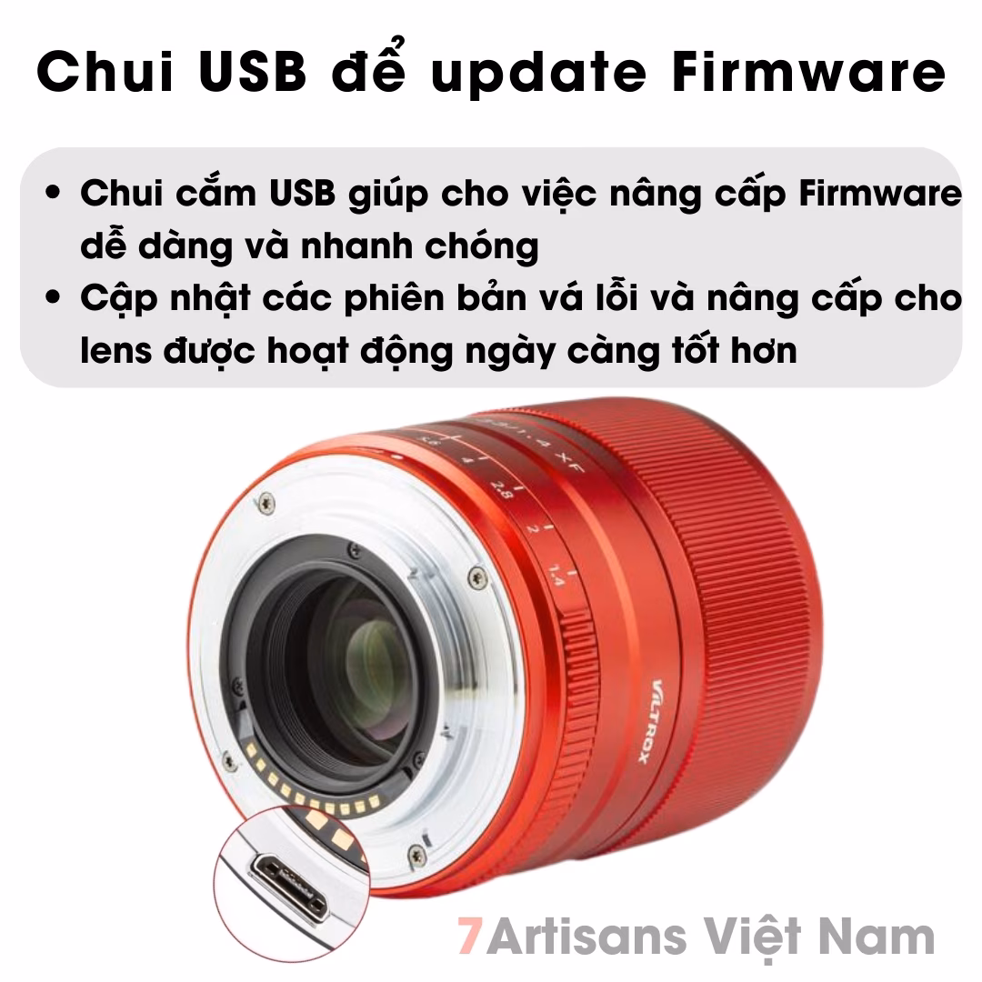Viltrox 33mm F1.4  Auto Focus Red Limited Edition (Màu Đỏ) – Lens góc rộng đa dụng lấy nét tự động cho Fujifilm