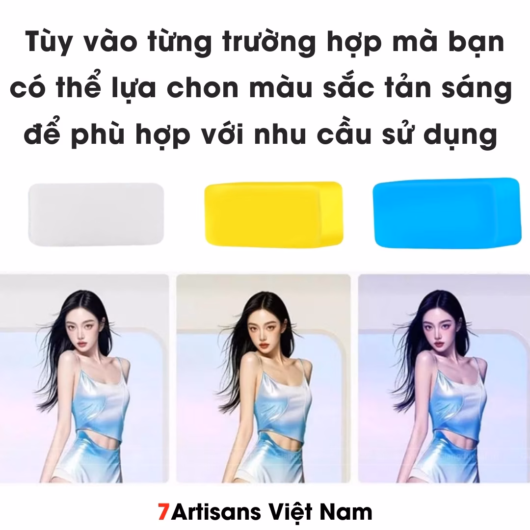 Bộ tản sáng 3 màu cho đèn Flash Godox iM22- Phiên bản mới cao cấp không bị hở sáng