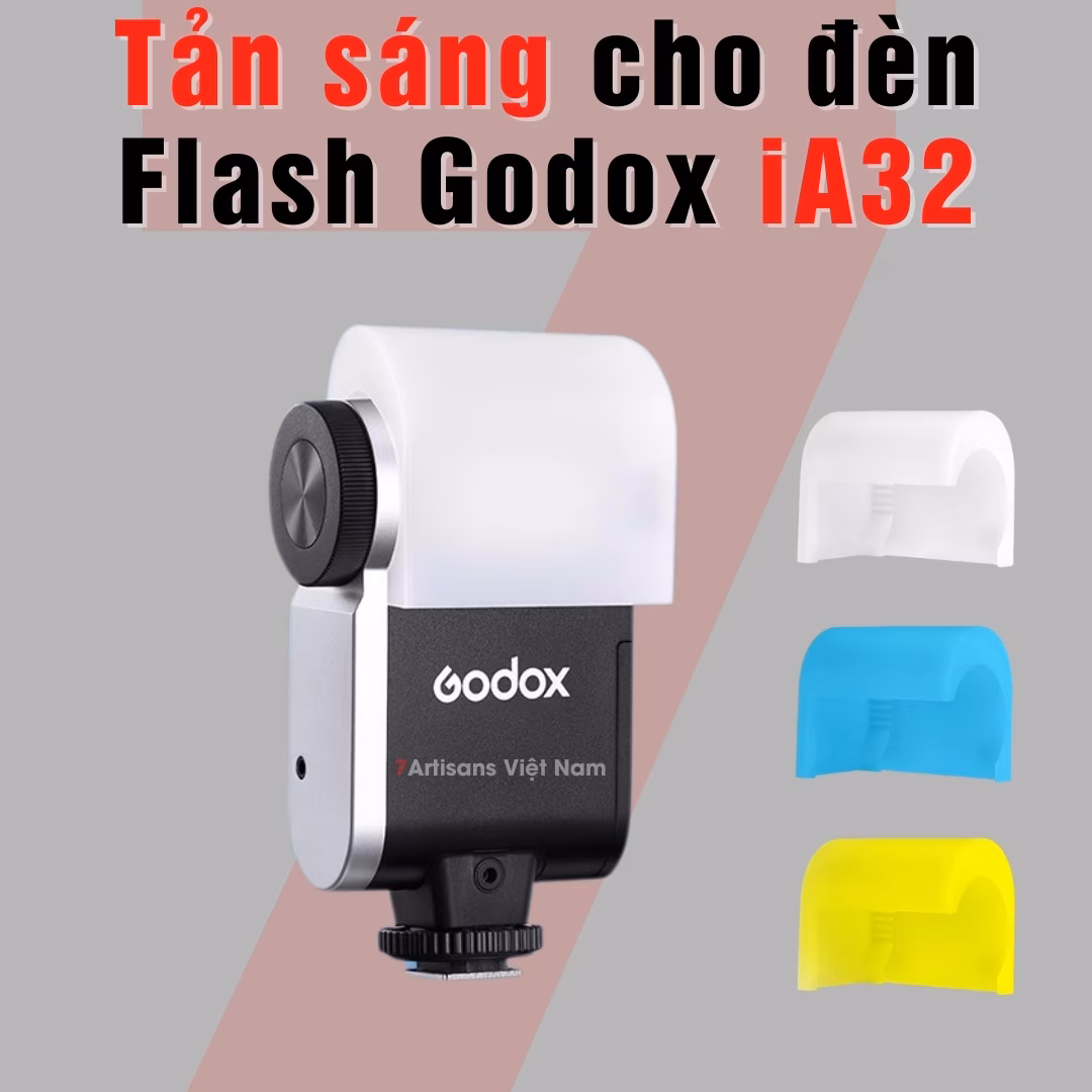 Bộ tản sáng 3 màu cho đèn Flash Godox iA32 – Phiên bản mới cao cấp không bị hở sáng