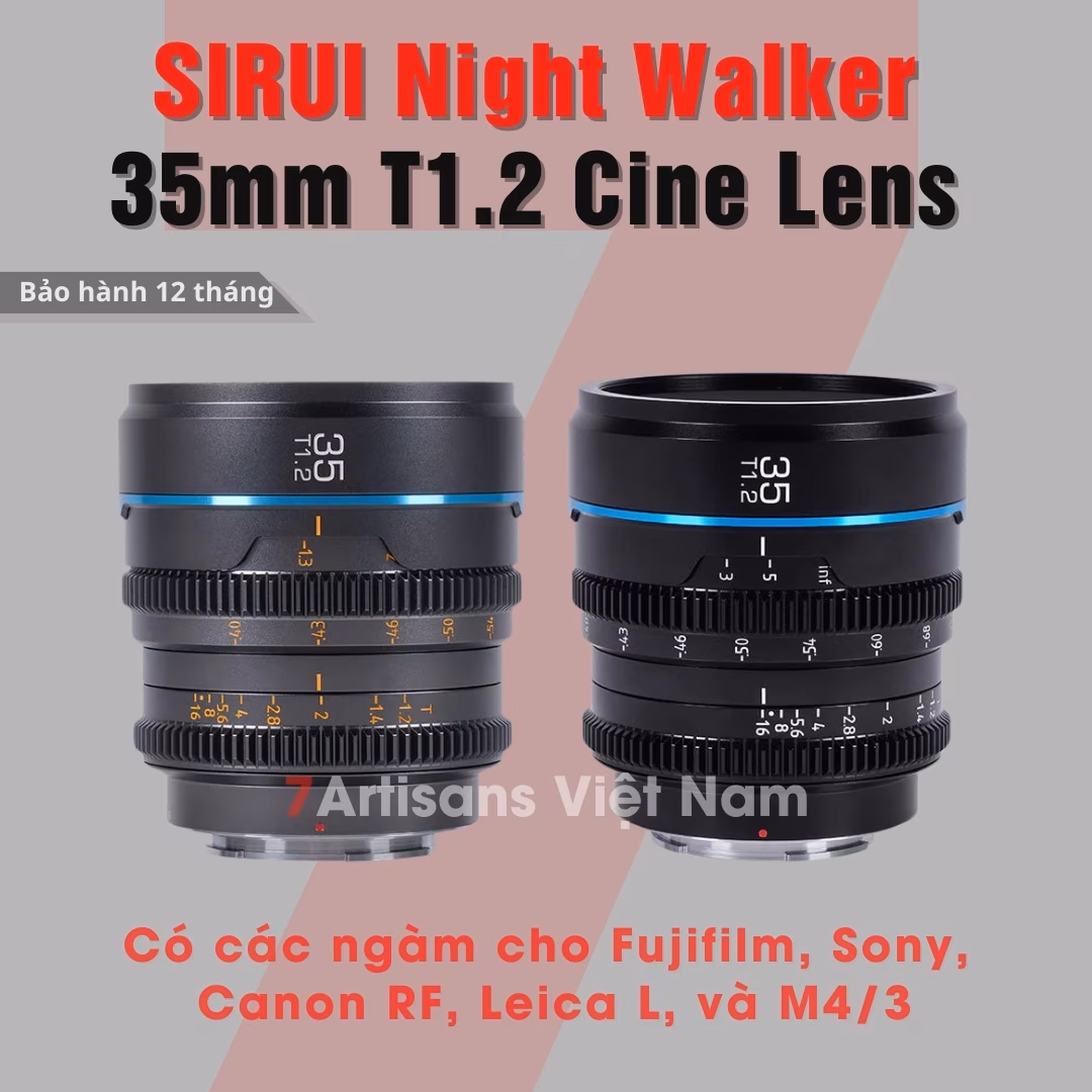 Lens SIRUI Night Walker Super35 35mm T1.2 Cine Lens