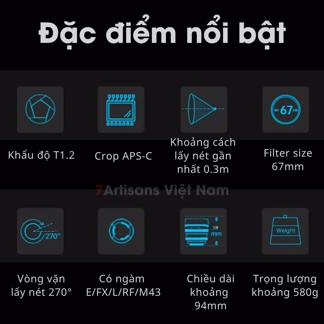 SIRUI Night Walker Super35 16mm T1.2 Cine Lens