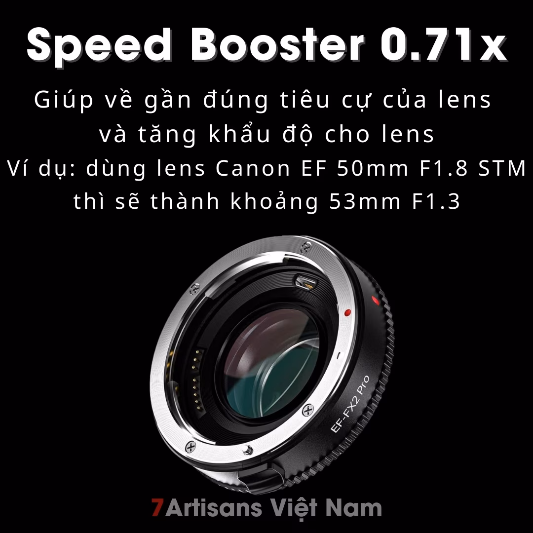 Viltrox EF-FX2 Pro Ngàm chuyển lấy nét tự động – Auto Focus siêu nhanh dành cho máy ảnh Fujifilm dùng lens của Canon EF