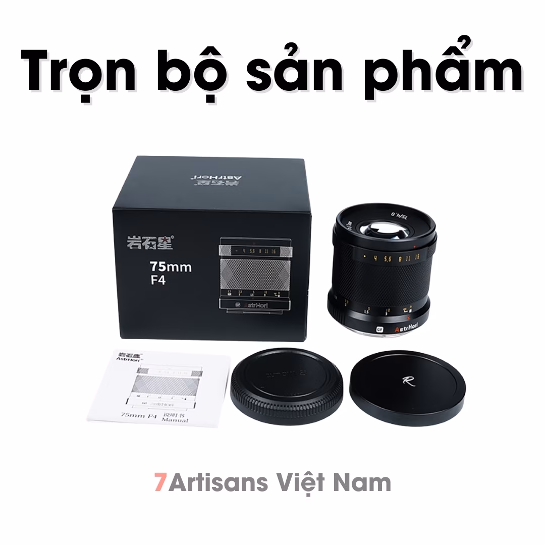 AstrHori 75mm F4 Medium Format – Lens dành cho máy ảnh Fujifilm GFX