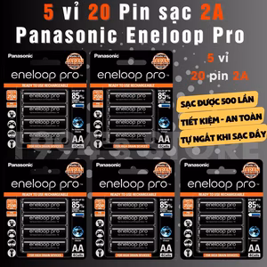 Pin sạc AA/AAA Panasonic Eneloop Pro 2550mAh 950mAh – tái sử dụng 500 lần