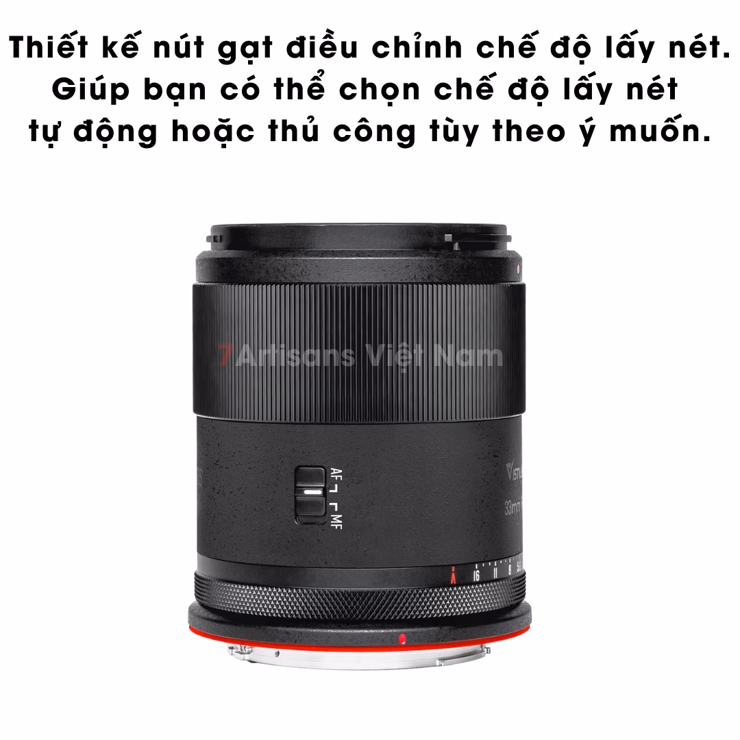 Vistilen 33mm F1.4 AF lấy nét tự động cho Canon EOS R