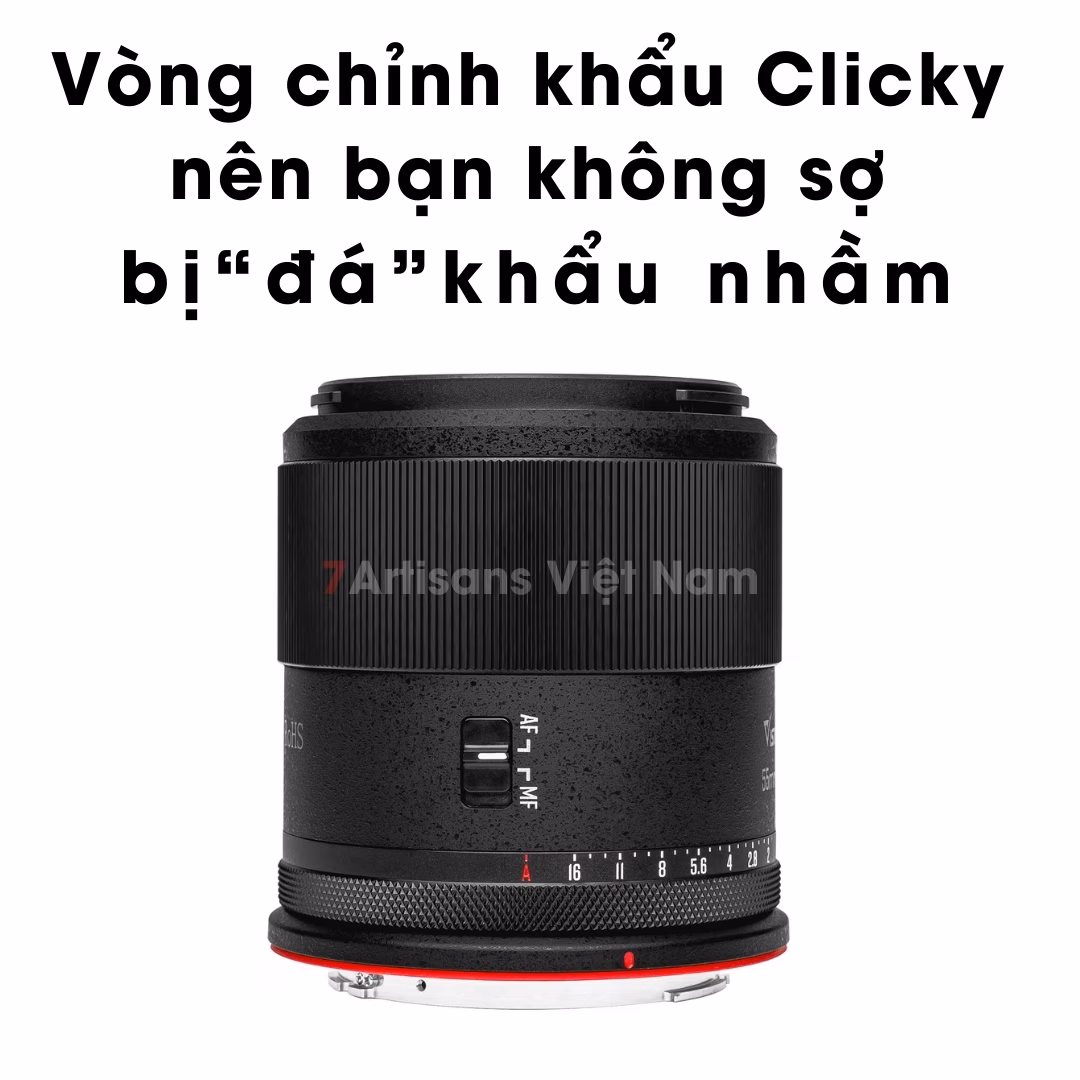Vistilen 55mm F1.4 AF lấy nét tự động cho Canon EOS R – Lens chân dung xóa phông