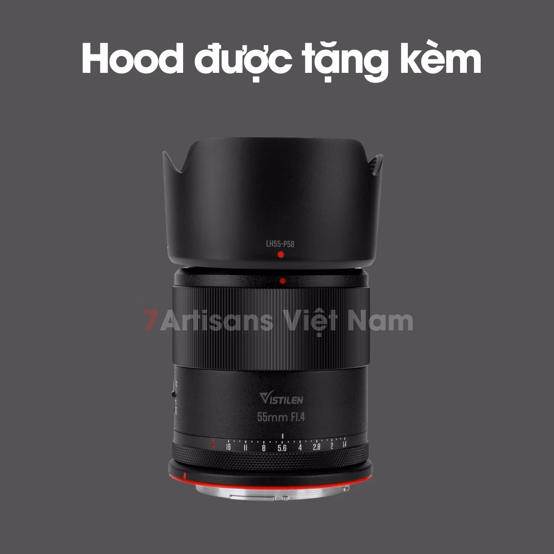 Vistilen 55mm F1.4 AF lấy nét tự động cho Canon EOS R – Lens chân dung xóa phông