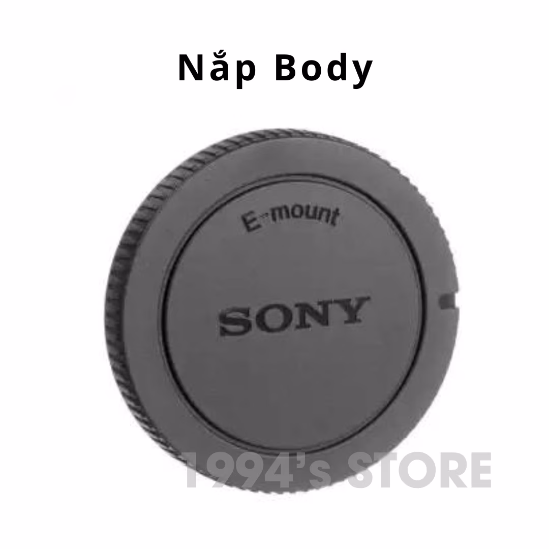 Nắp đậy body, nắp đậy sau lens Sony Nex (ngàm Sony E/FE), cáp body máy Sony, cáp sau lens Sony – Cap lens