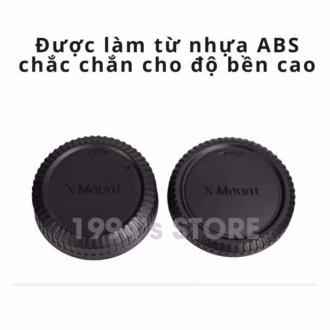 Combo Nắp sau lens, Nắp body cho lens/máy ảnh Fujifilm X mount ( Rear cap, body cap ngàm FX )
