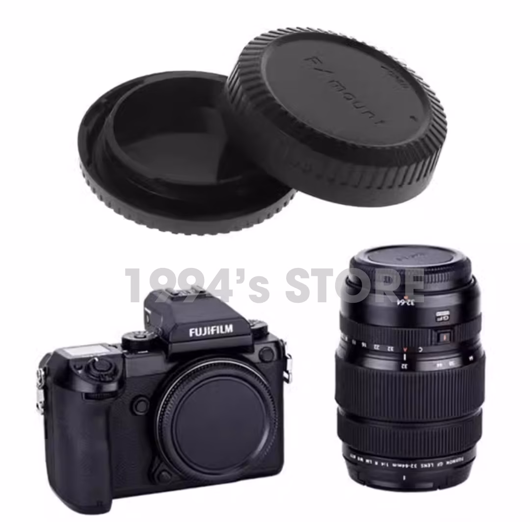 Combo Nắp sau lens, Nắp body cho lens/máy ảnh Fujifilm X mount ( Rear cap, body cap ngàm FX )