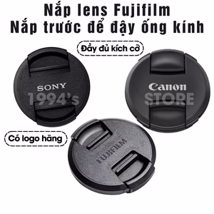 Cap trước cho lens, nắp đậy ống kính cho Fujifilm, Canon, Sony
