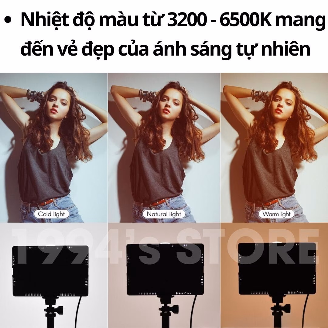 Đèn trợ sáng 120 LED kèm 5 Filter màu hỗ trợ quay live stream Tik Tok, Facebook, quay chụp sản phẩm, bán hàng online