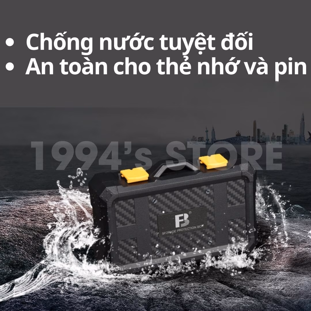 Hộp đựng thẻ nhớ và pin máy ảnh – Chống nước , chống va đập