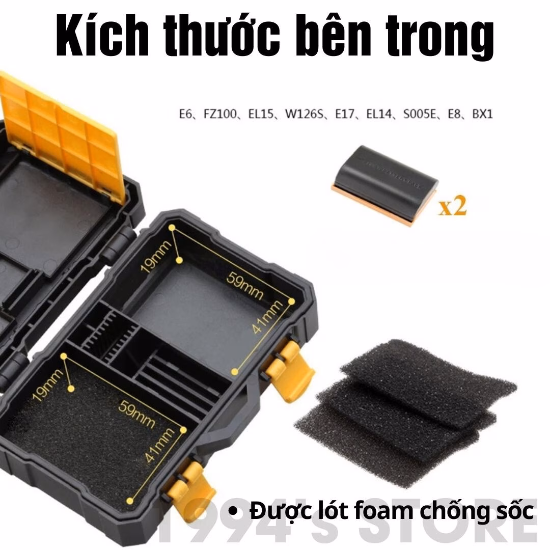 Hộp đựng thẻ nhớ và pin máy ảnh – Chống nước , chống va đập