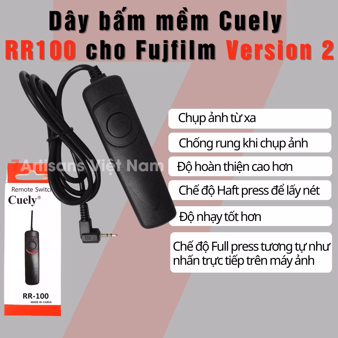 Dây bấm mềm Cuely RM-VPR1 cho Sony và Fujfilm bản Version 2 – Chính hãng Cuely