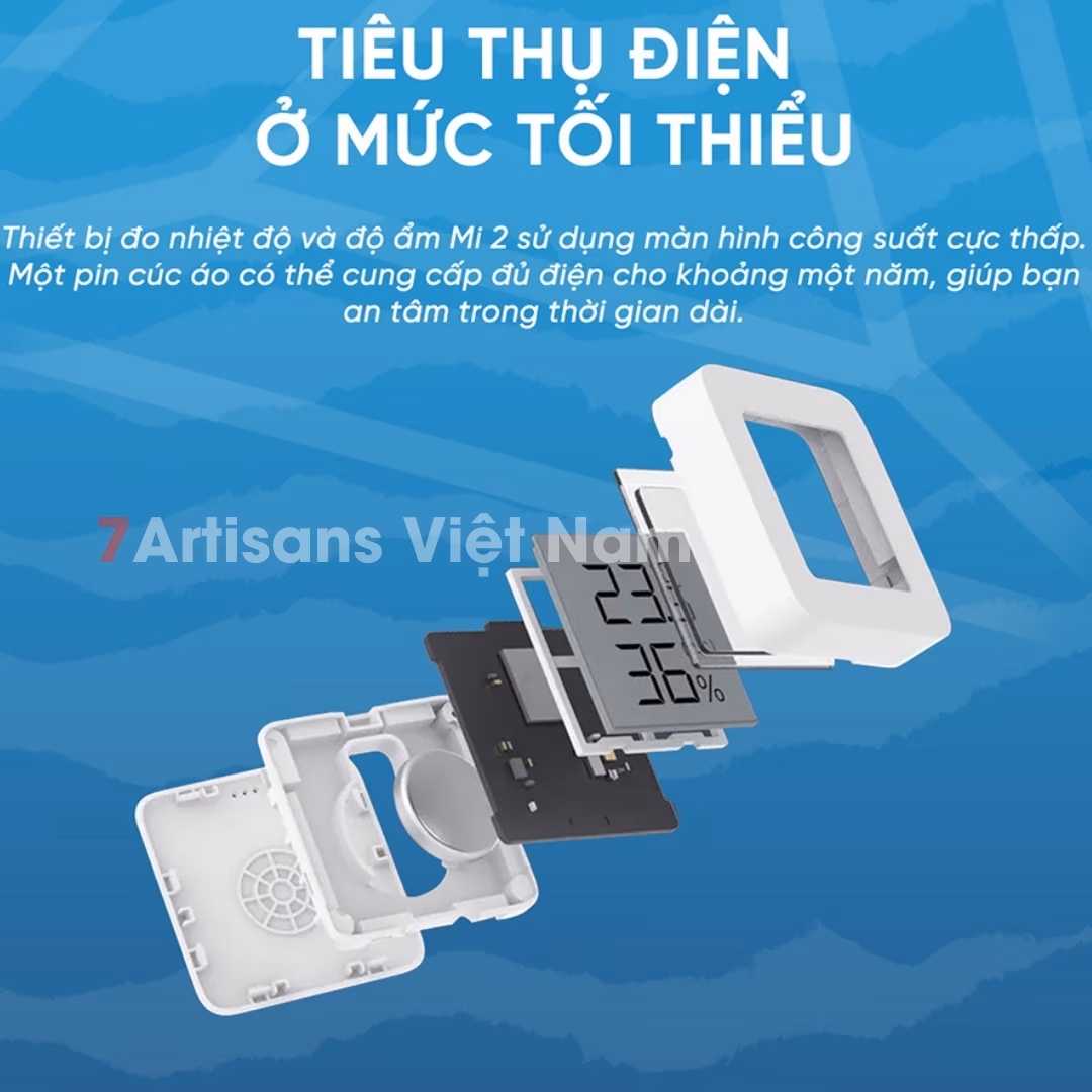 Ẩm Kế thông minh Xiaomi Mijia Gen 2 Bluetooth Kết Nối Với Smartphone – Tablet Theo Dõi Qua App