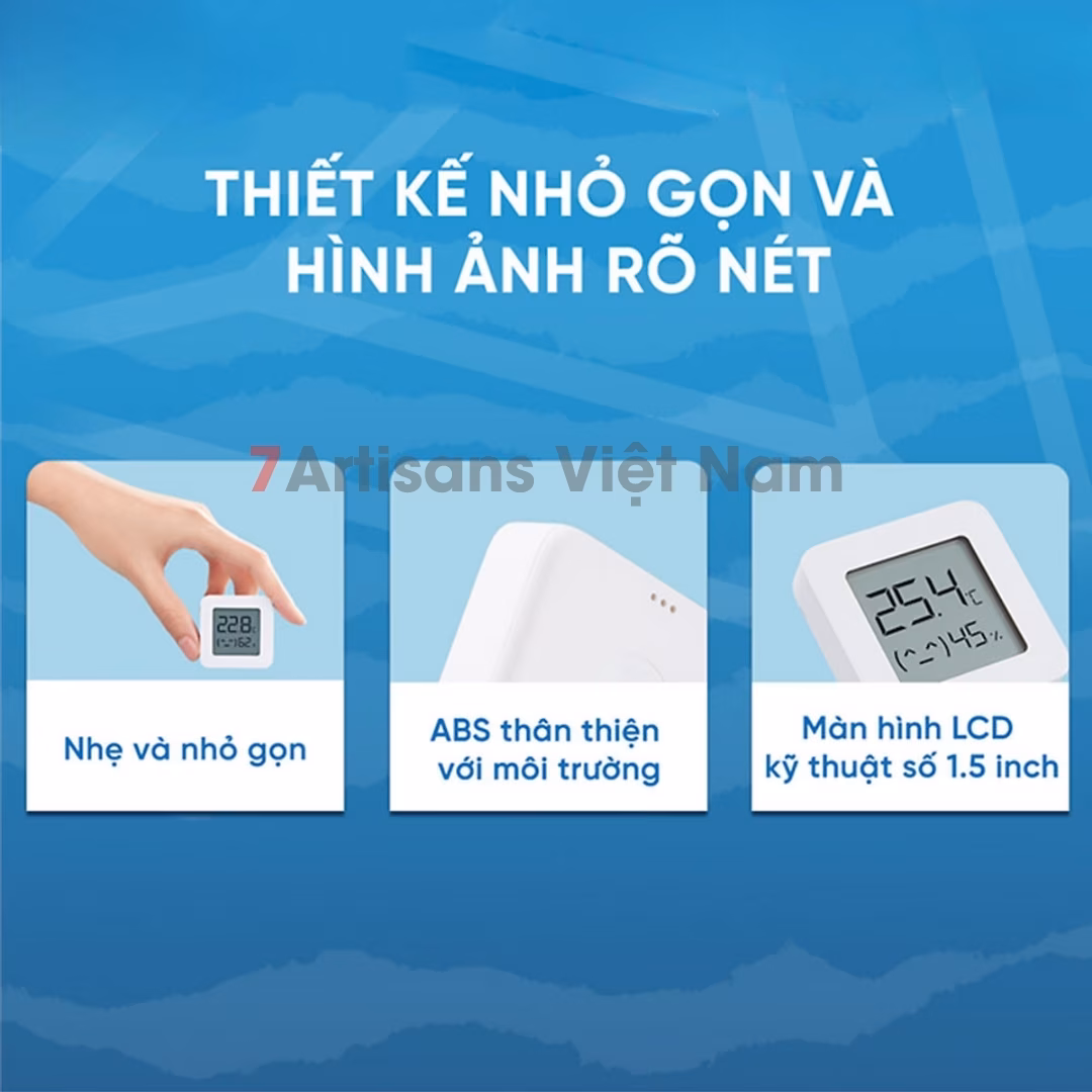Ẩm Kế thông minh Xiaomi Mijia Gen 2 Bluetooth Kết Nối Với Smartphone – Tablet Theo Dõi Qua App