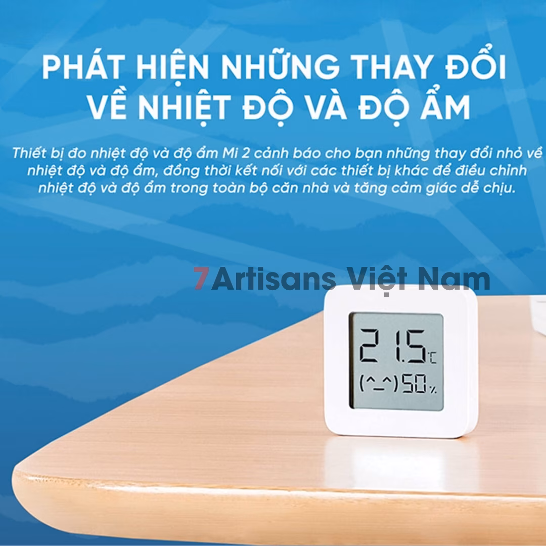 Ẩm Kế thông minh Xiaomi Mijia Gen 2 Bluetooth Kết Nối Với Smartphone – Tablet Theo Dõi Qua App