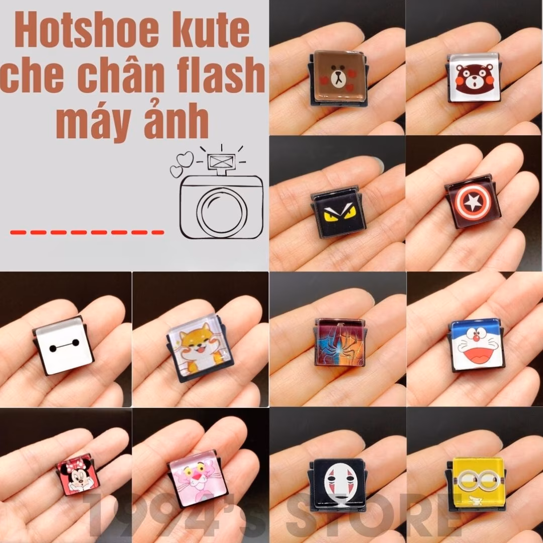 Hotshoe Sticker che chân flash máy ảnh