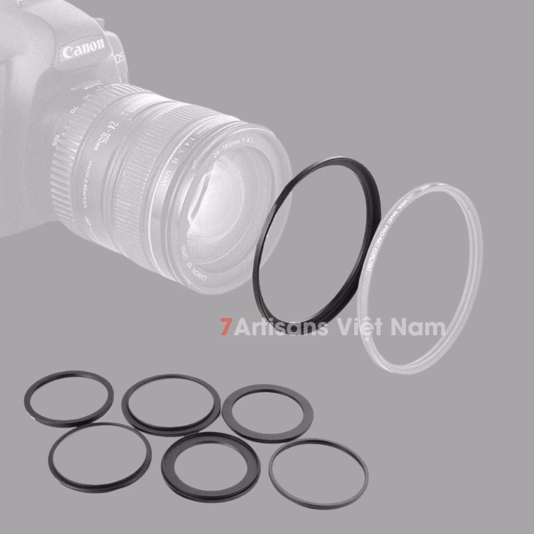 Step up ring – Vòng chuyển size Filter của ống kính -Từ 37mm – 82mm