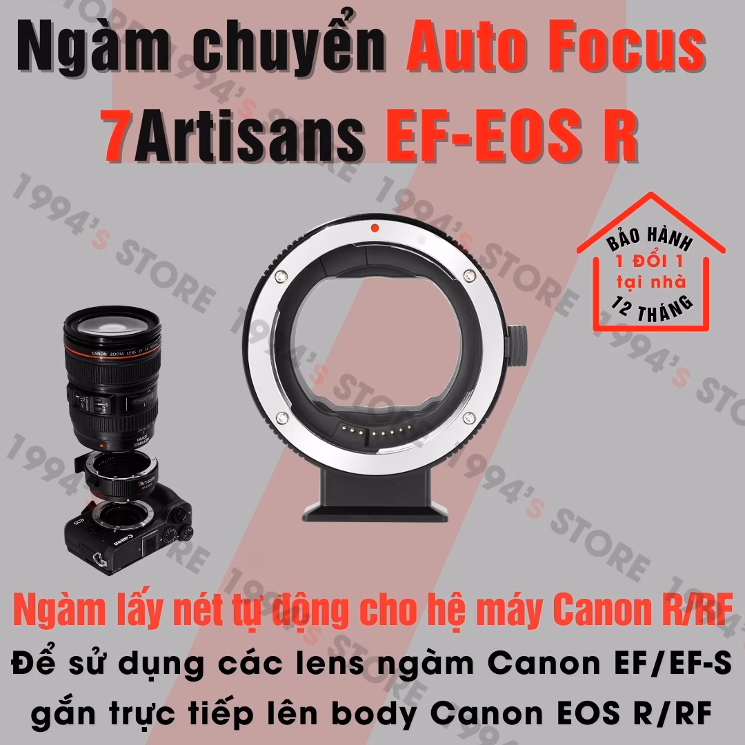 Ngàm chuyển 7Artisans EF-EOS R/RF cho ống kính Canon EF/EF-S và EOS R/RP