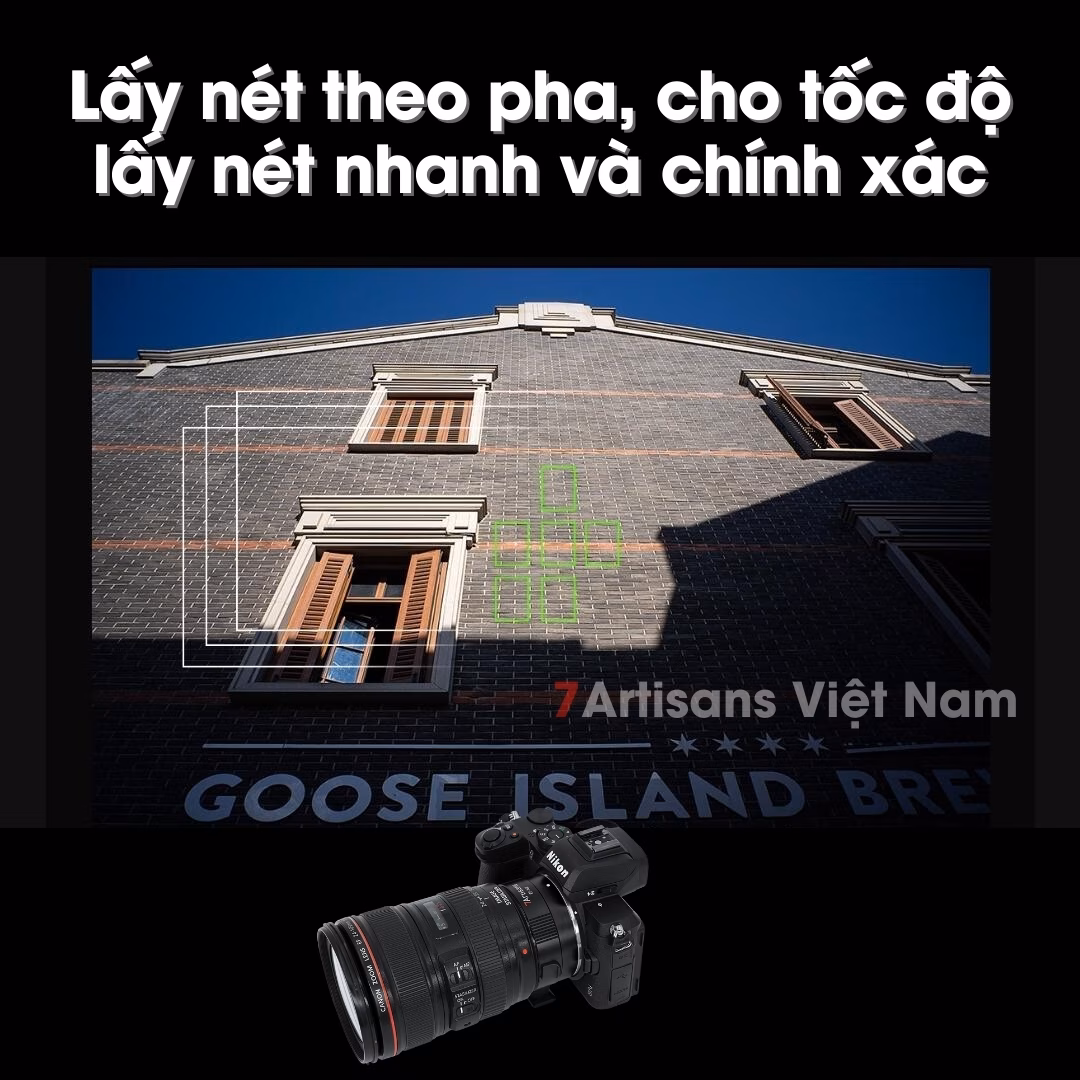 Ngàm chuyển 7Artisans EF-NZ dùng cho máy ảnh Nikon Z gắn lens của Canon EF