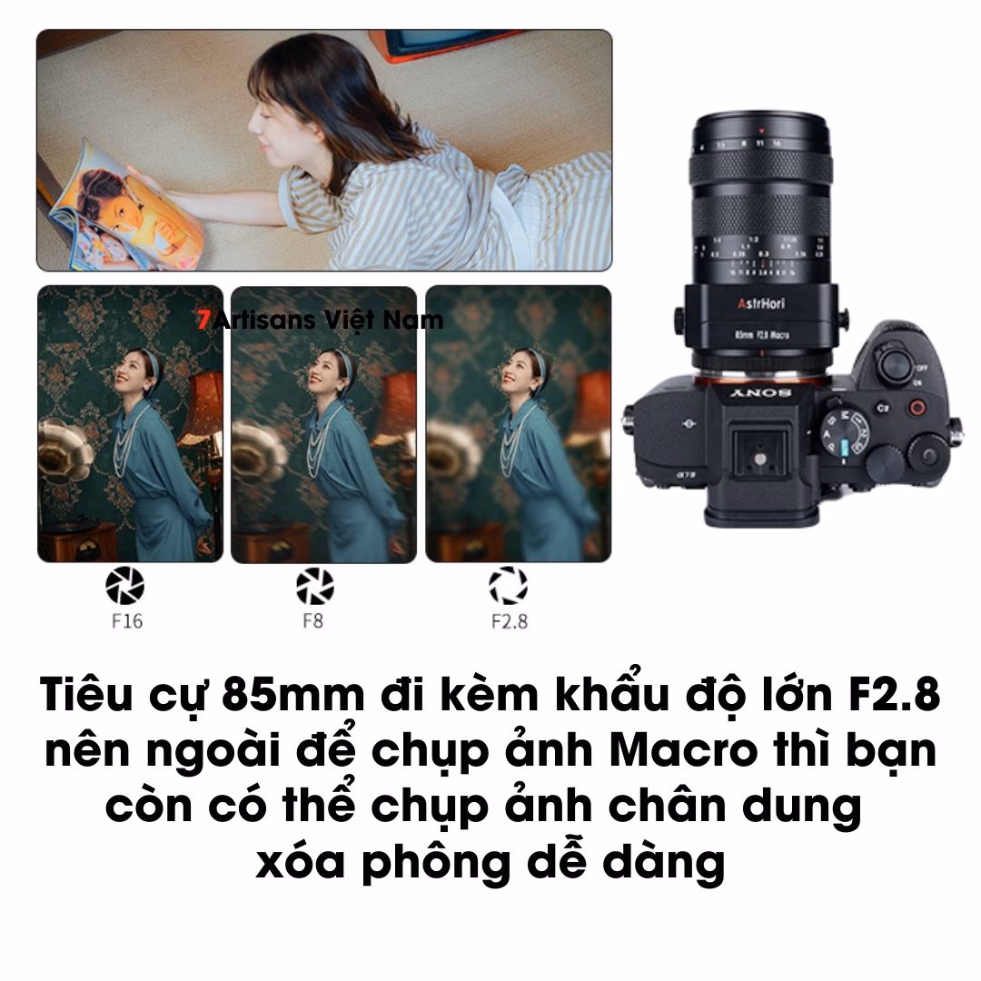AstrHori 85mm F2.8 Macro 1:1 kèm Tilt dành cho Full-Frame