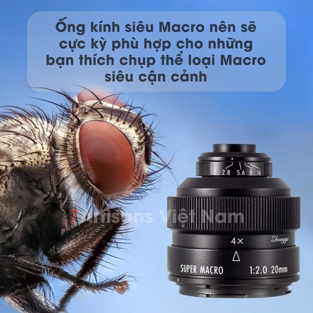 Mitakon Zhongyi 20mm F2.0 4.5x Super Macro 4:1