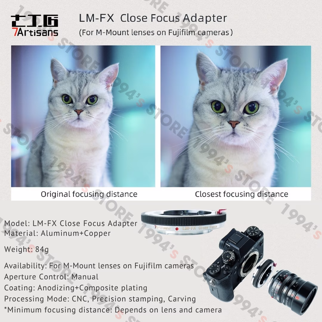 Ngàm chuyển 7Artisans Close Up Focus – Adapter Ring cho Lens Ngàm Leica M