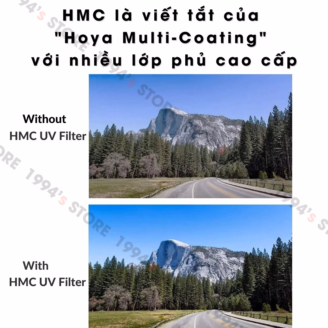 Kính Lọc Filter UV Hoya HMC UV(C) Made in Japan – kích cỡ từ 37mm đến 82mm