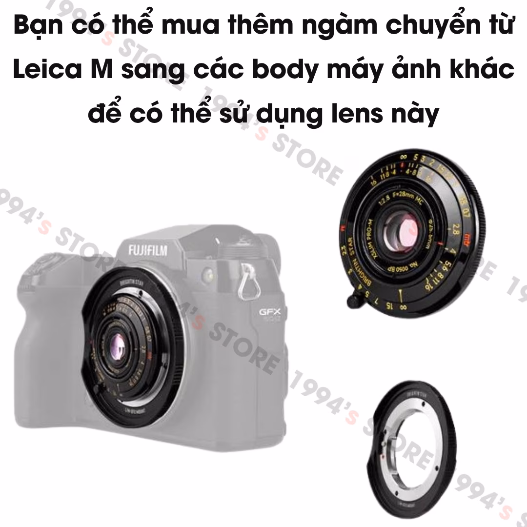 Brightin Star 28mm F2.8 Pancake for Leica M – Siêu mỏng