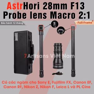 AstrHori 28mm F13  Probe lens Macro 2:1 – Lens siêu macro dành cho Full-Frame