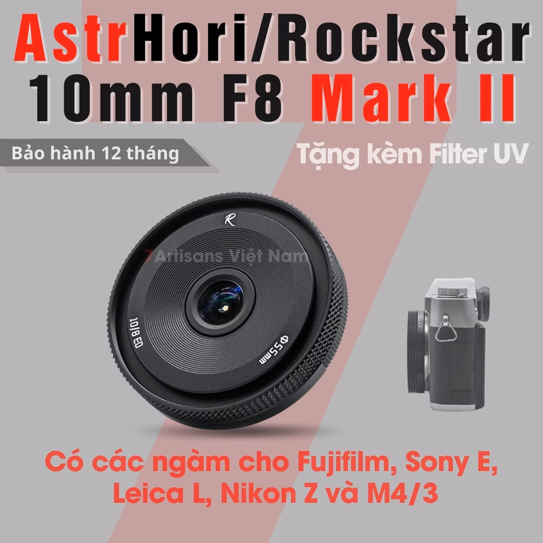 AstrHori/Rockstar 10mm F8 Mark II -Tặng kèm Filter UV
