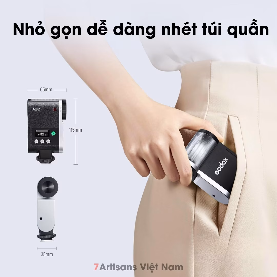 Đèn Flash Godox iA32 dùng cho mọi máy ảnh đa chế độ Auto và Manual