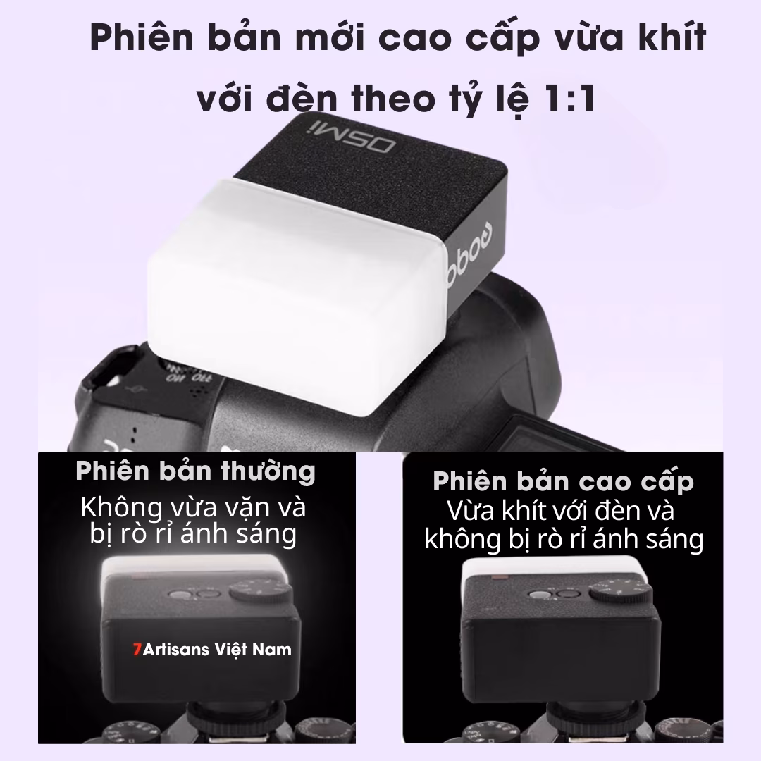 Bộ tản sáng 3 màu cho đèn Flash Godox iM20/ZF08 – Phiên bản mới cao cấp không bị hở sáng