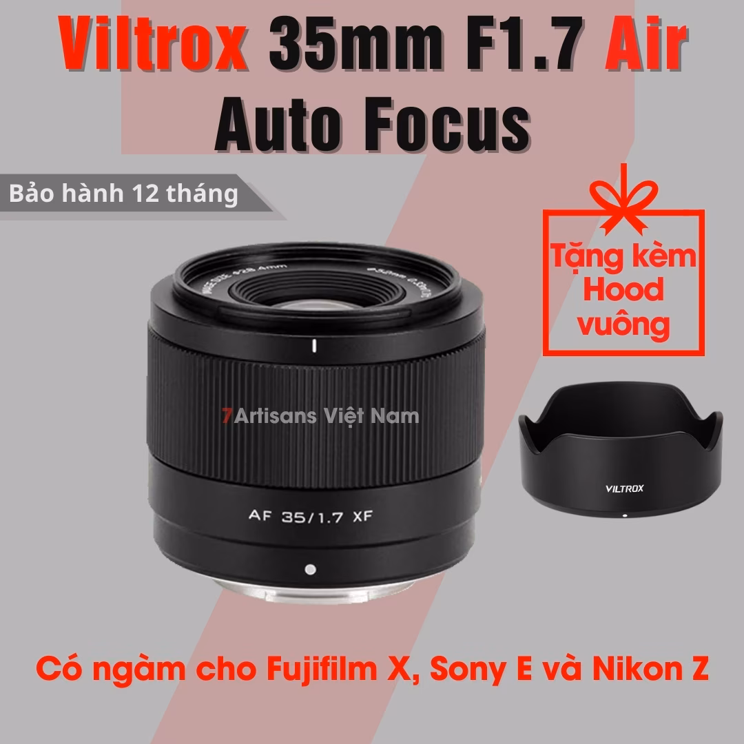 Viltrox 35mm F1.7 Air  Auto Focus – Lens đa dụng lấy nét tự động