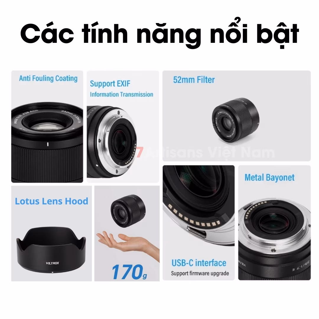 Viltrox 35mm F1.7 Air  Auto Focus – Lens đa dụng lấy nét tự động