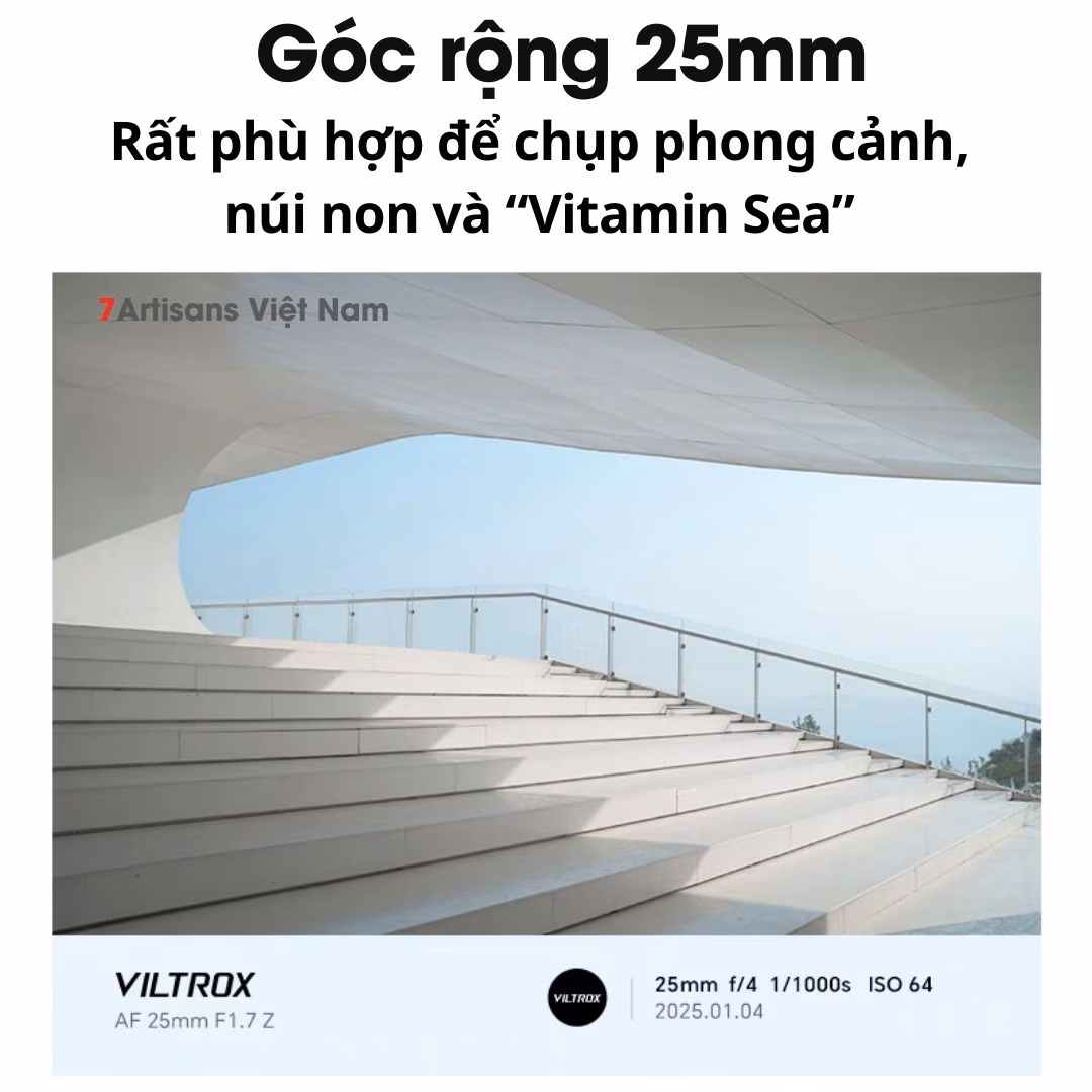 Viltrox 25mm F1.7 Air Auto Focus – Lens góc rộng đa dụng lấy nét tự động