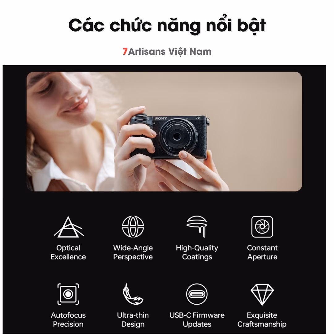 Viltrox 28mm F4.5 Chip AF dành cho Full-Frame – Lens Pancake có Auto Focus